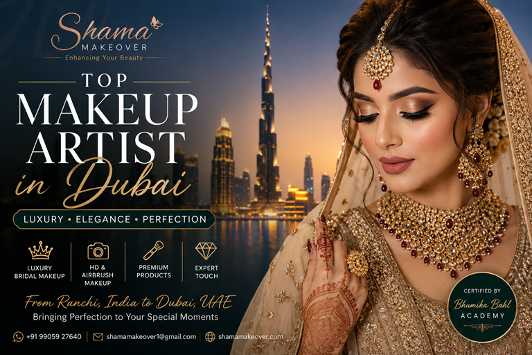 Top Makeup Artist in Dubai – Shama Makeover