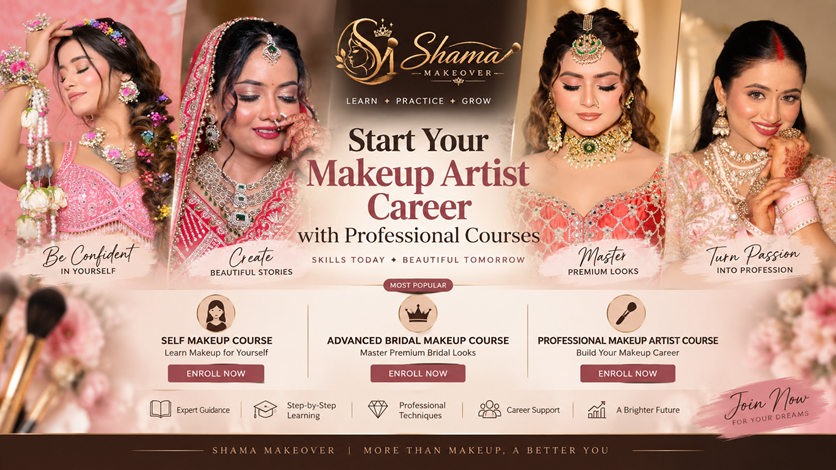 Start Your Makeup Artist Career with Professional Courses | Shama Makeover