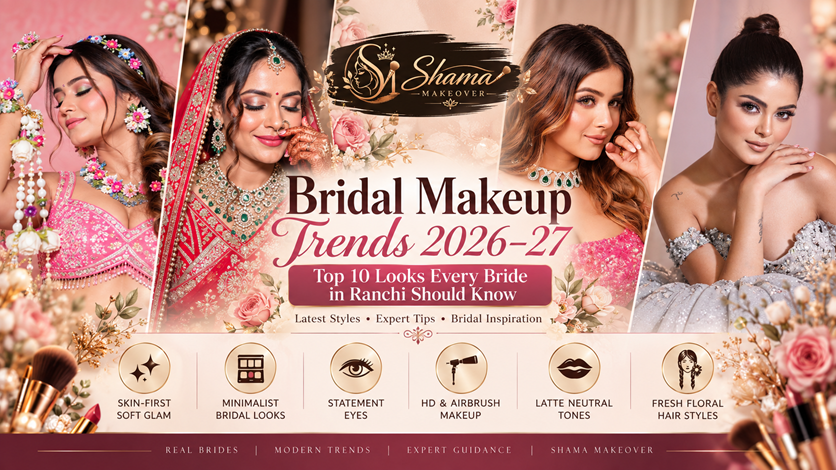 Bridal Makeup Trends 2026–27: Top 10 Looks Every Bride in Ranchi Should Know